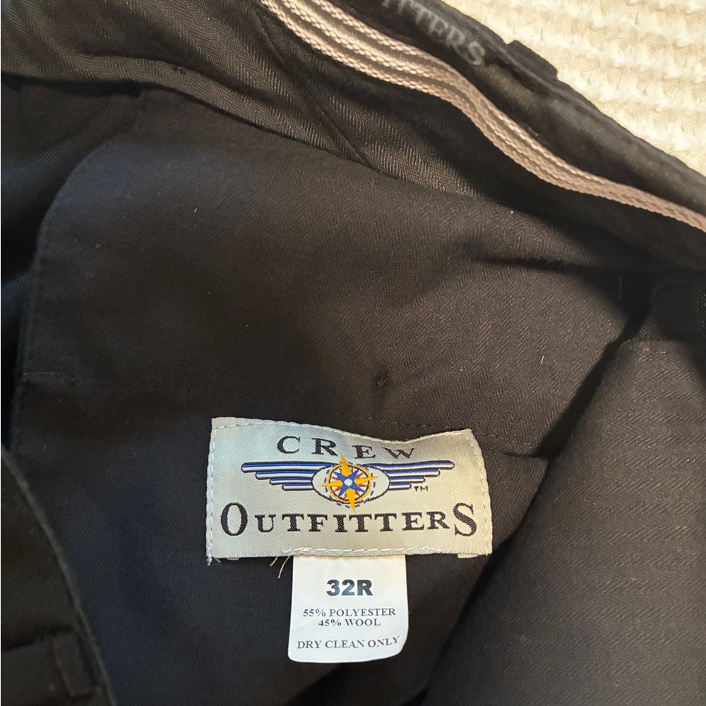 Crew Outfitters Men's Black Pilot Uniform Pants 32R